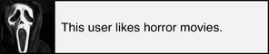Likes horror movies