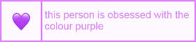 This user is obsessed with the color purple