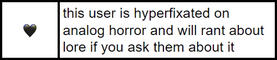 This user is hyperfixated on analog horror and will rant about it