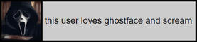 This user loves Ghostface and Scream
