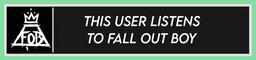 This user listens to Fall Out Boy